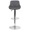 Emma and Oliver 2 Pack Contemporary Vinyl Bucket Seat Adjustable Height Barstool with Diamond Pattern Back and Chrome Base